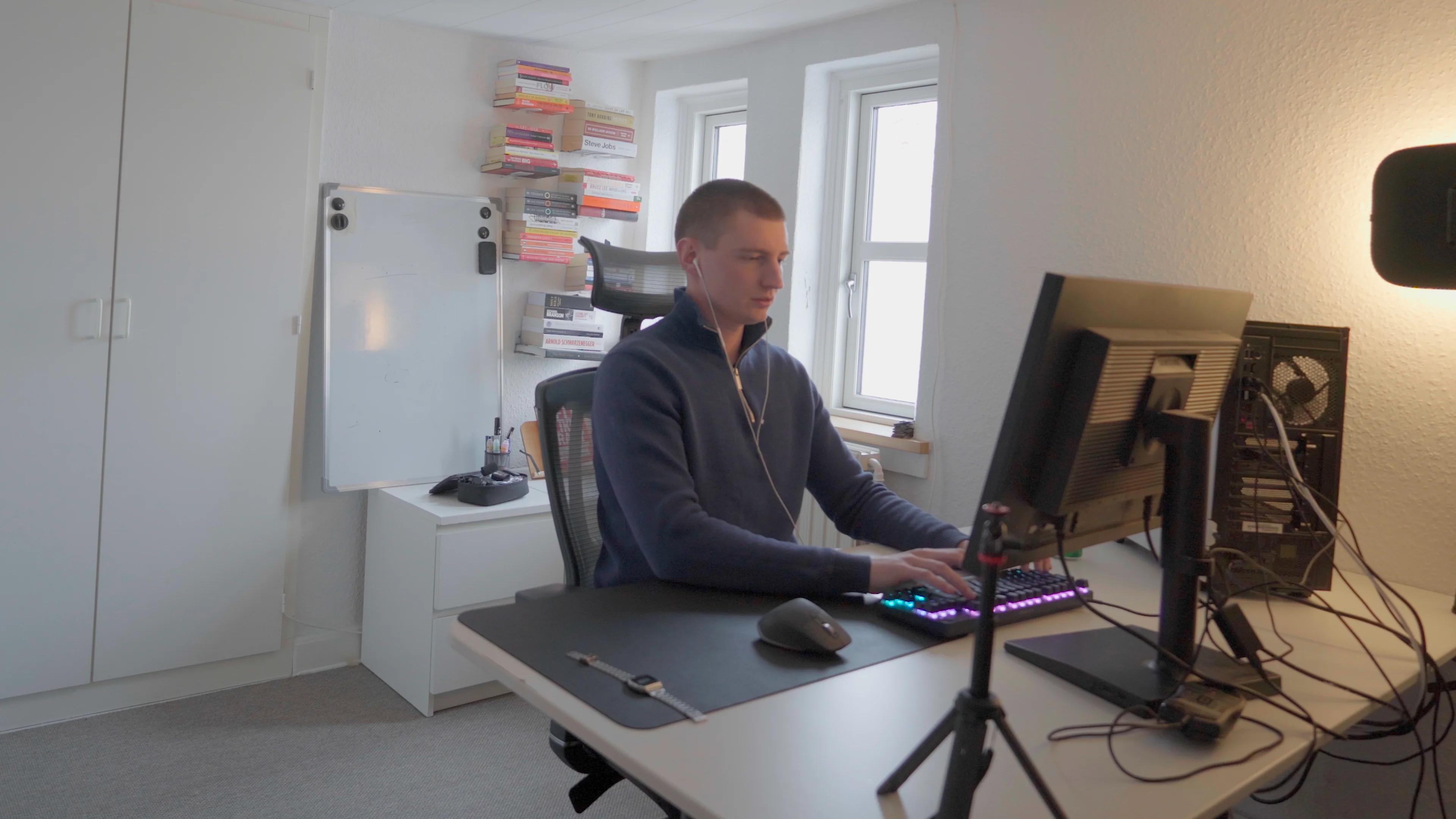 Kim Enrum workspace detail showing development setup